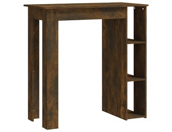 VidaXL Bartafel met Schap - 102x50x103,5 cm Gerookt Eiken - Nu 34% Korting!