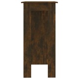 VidaXL Bartafel met Schap - 102x50x103,5 cm Gerookt Eiken - Nu 34% Korting!