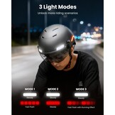 Slimme Fietshelm met LED, Richtingaanwijzers & Remlicht - 29% Korting