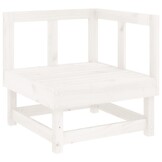 Tuinhoekbank Grenenhout Wit - 71% Korting