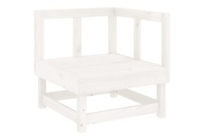 Tuinhoekbank Grenenhout Wit - 61% Korting