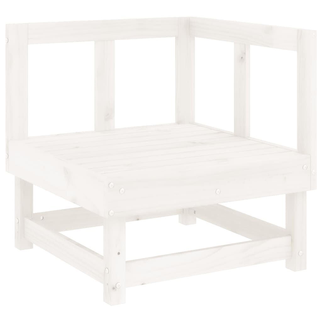 Tuinhoekbank Grenenhout Wit - 71% Korting