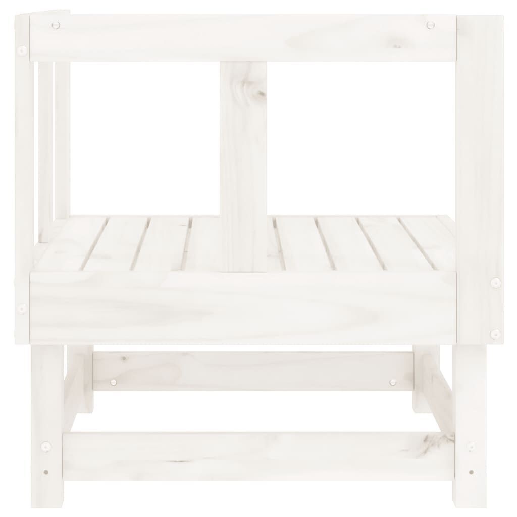Tuinhoekbank Grenenhout Wit - 71% Korting