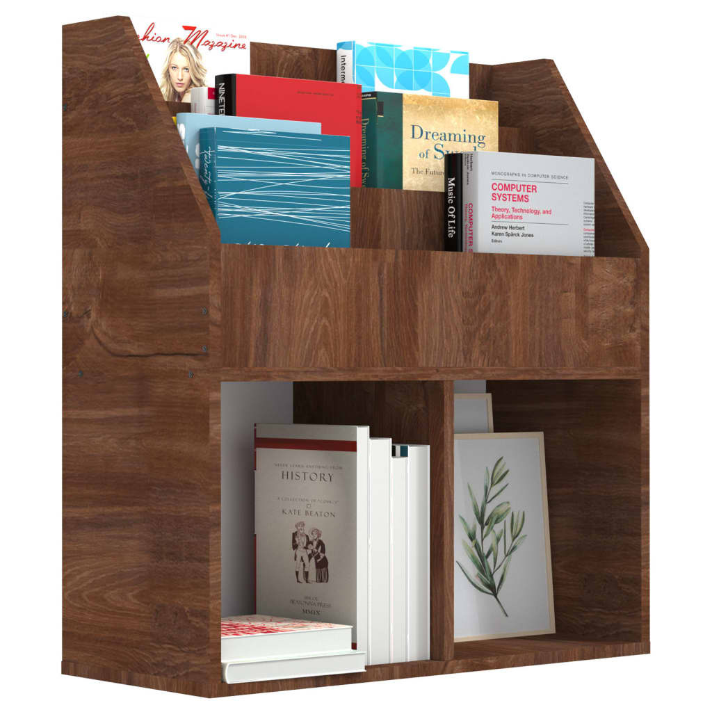 vidaXL Kindertijdschriftenrek Bruineiken - 34% Korting