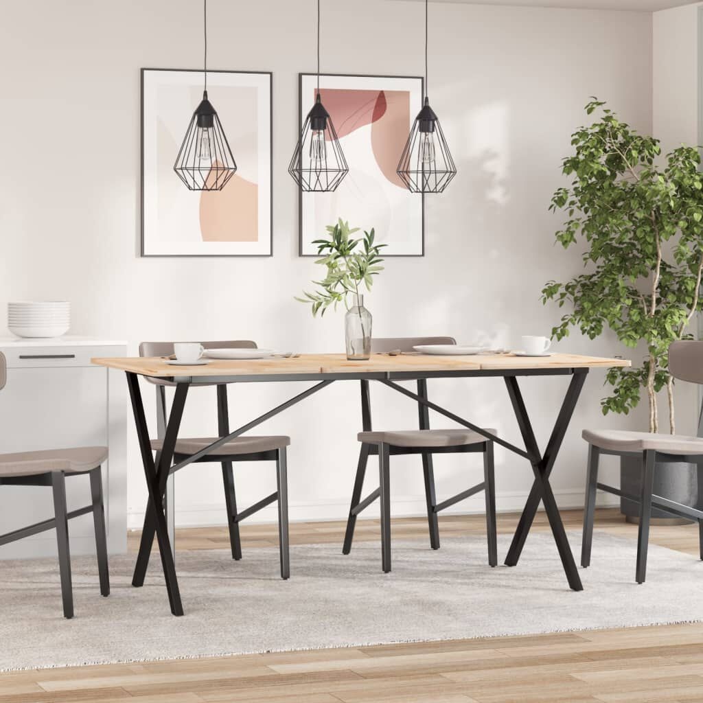 X-frame Eettafelpoten Gietijzer - 120x60x73 cm - 34% Korting