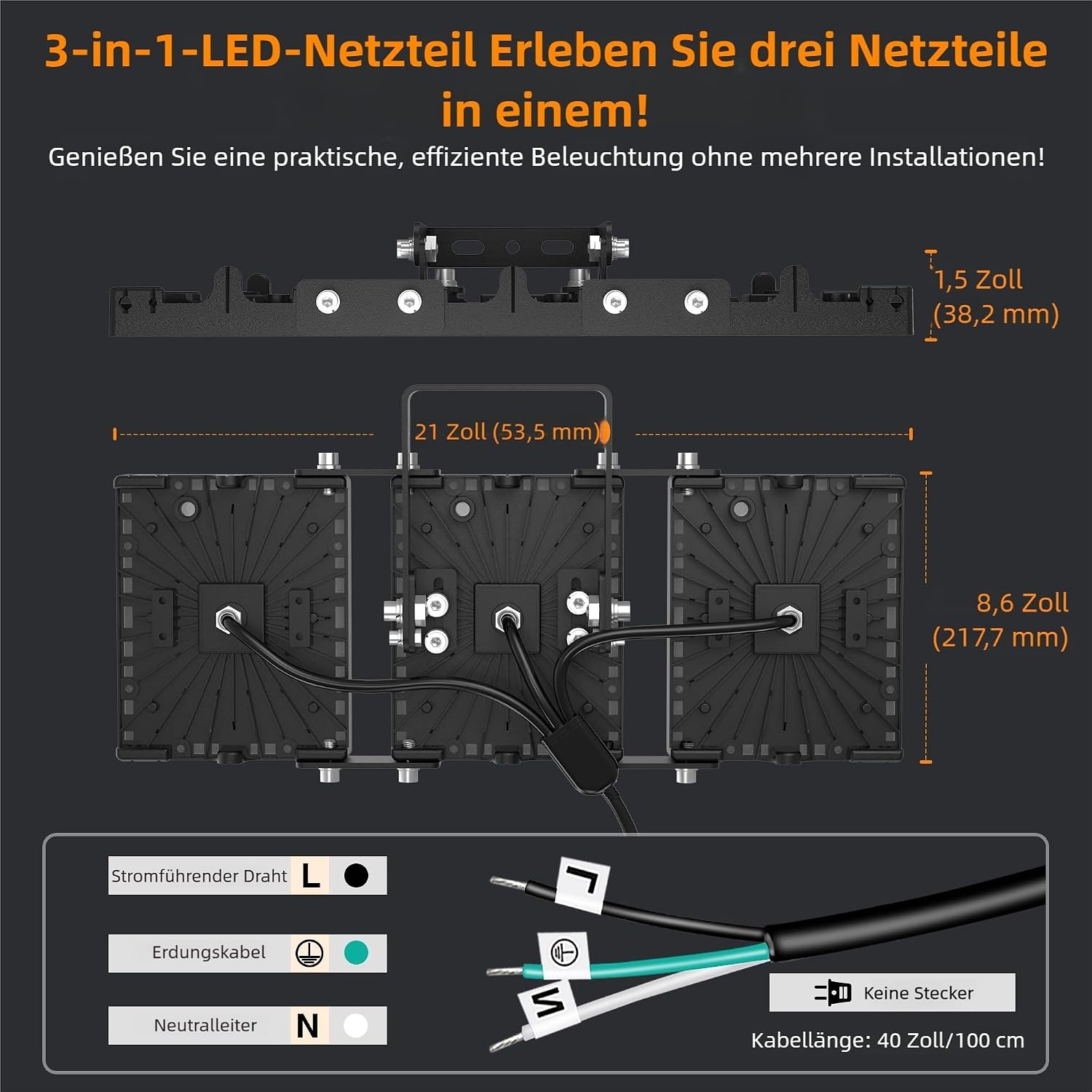 Krachtige LED Bouwlamp 150W - 15000LM - Daglichtwit - IP66 - 57% Korting