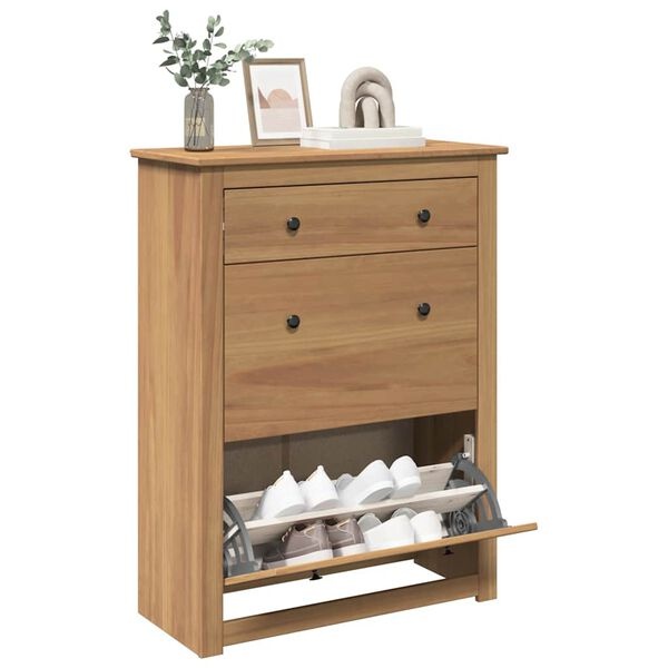 vidaXL Schoenenkast Panama Grenenhout - 59% Korting!