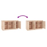 vidaXL Dressoir 111x34x60 cm Grenenhout - 54% Korting!