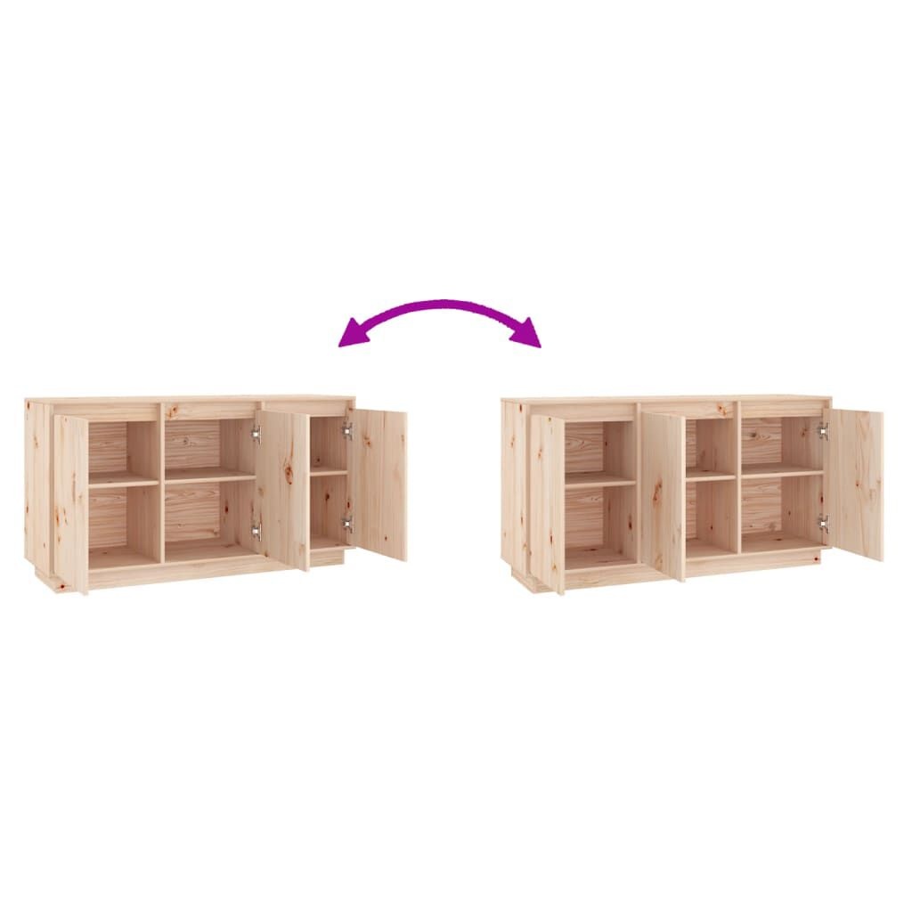vidaXL Dressoir 111x34x60 cm Grenenhout - 54% Korting!