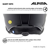 Skihelm MIPS Zwart Mat Volwassenen | Maat 55-59cm | 48% Korting