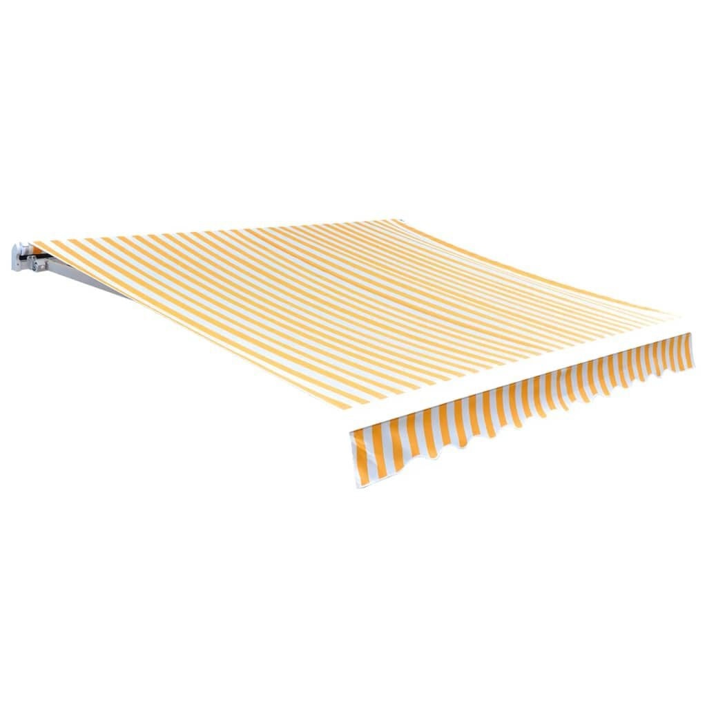 vidaXL Luifeldoek Oranje/Wit 500x300 cm - 34% Korting!