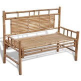 Bamboe Tuinbank 120 cm - 35% Korting