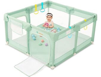 Babybox Groen 127x127 cm - 34% Korting!