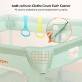 Babybox Groen 127x127 cm - 34% Korting!