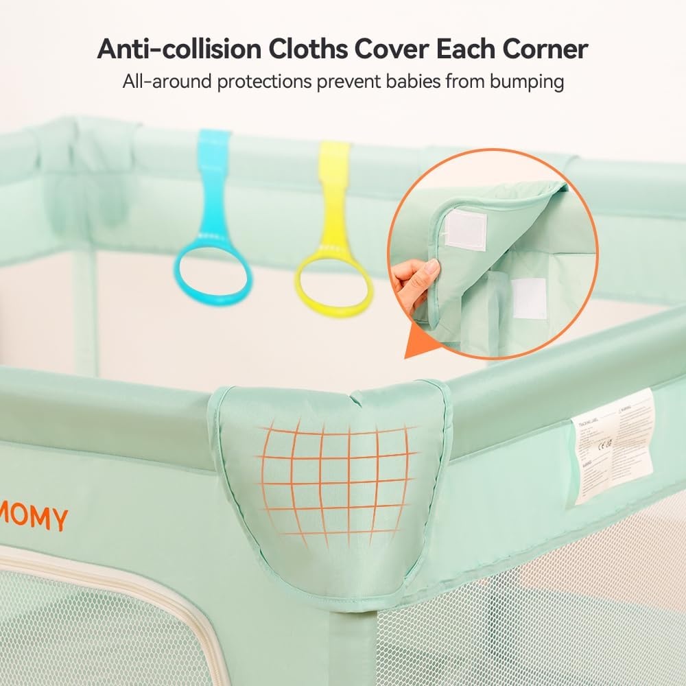 Babybox Groen 127x127 cm - 34% Korting!