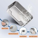 Kattenbak RVS Lage Instap 8cm - Hygiënisch & Anti-spat - 33% Korting