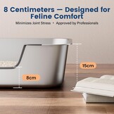 Kattenbak RVS Lage Instap 8cm - Hygiënisch & Anti-spat - 33% Korting