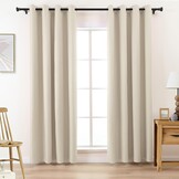 Verduisterende Gordijnen Beige Linnenlook (2 stuks) - 29% Korting