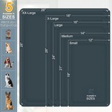 Antislip Siliconen Voerbakmat voor Hond & Kat - Staalblauw (58% korting)