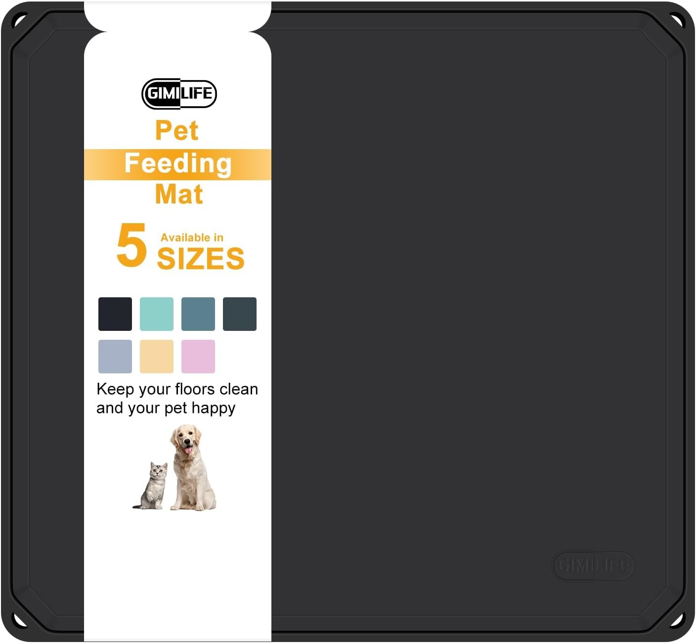 Antislip Siliconen Voerbakmat voor Hond & Kat - Staalblauw (58% korting)