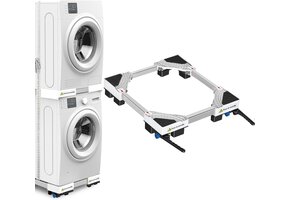 Verrijdbaar Wasmachine Onderstel met Rem & Trillingsdemping - 34% Korting