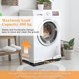 Verrijdbaar Wasmachine Onderstel met Rem & Trillingsdemping - 34% Korting