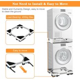 Verrijdbaar Wasmachine Onderstel met Rem & Trillingsdemping - 34% Korting