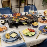 Raclette & Gourmetstel voor 8 personen - 1400W met 59% Korting