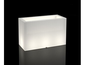 Verlichte Plantenbak Wit Rechthoekig - 80x35x50 cm - 26% Korting