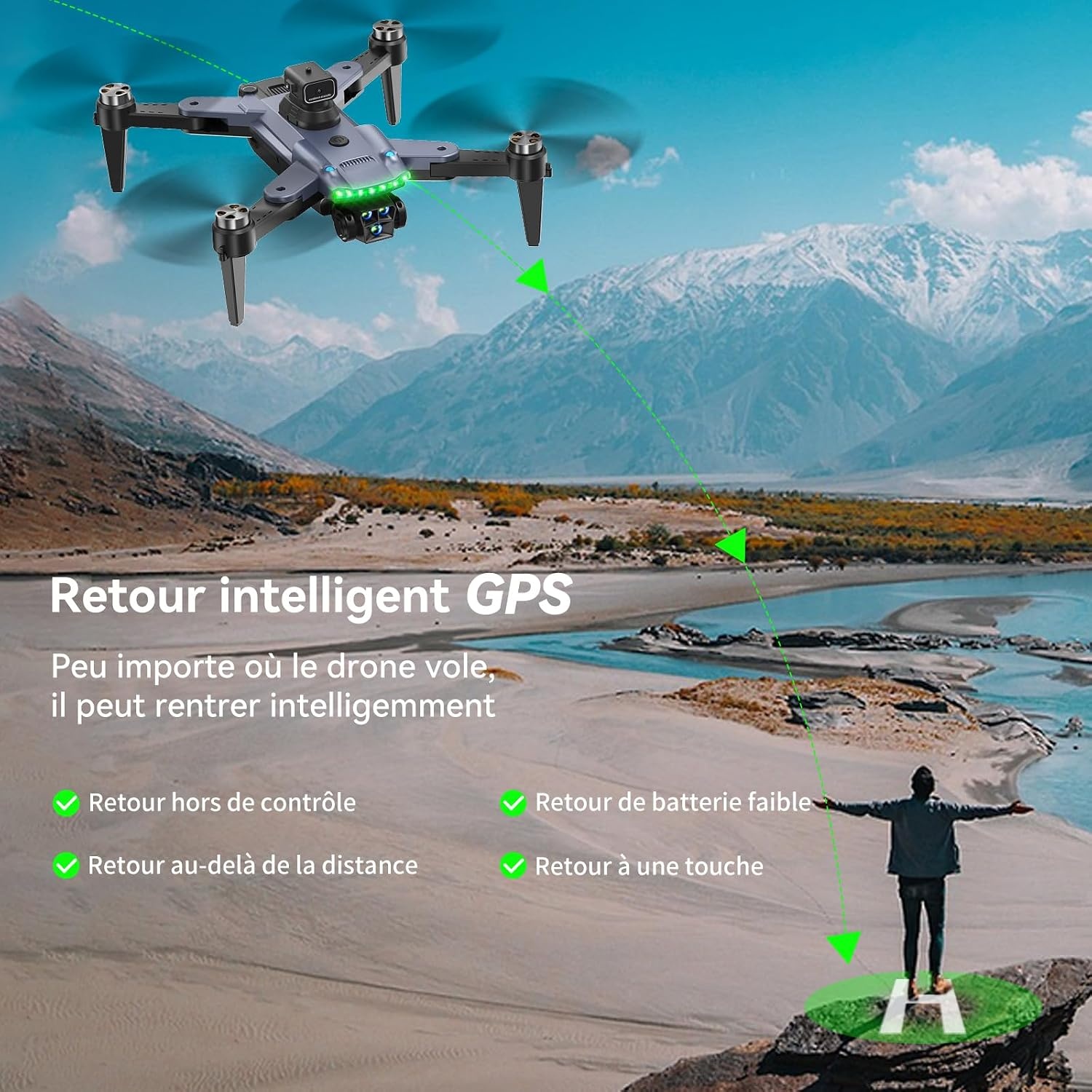 S166 GPS-drone met 4K Follow Me camera