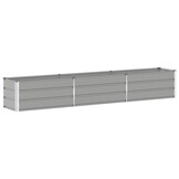 vidaXL Plantenbak Lichtgrijs 480 x 50 x 45 cm Gegalvaniseerd staal