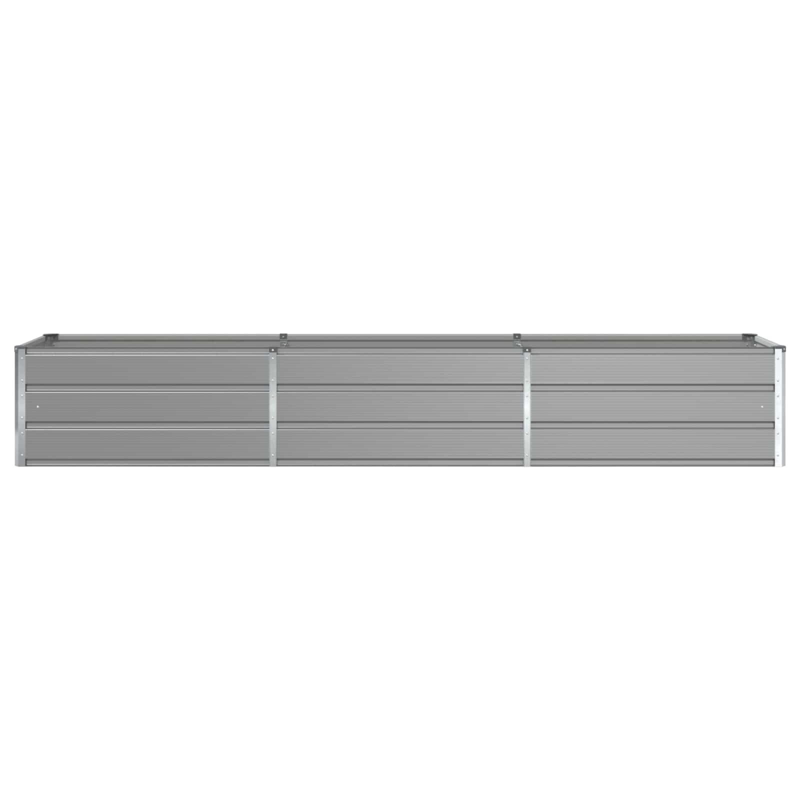 vidaXL Plantenbak Lichtgrijs 480 x 50 x 45 cm Gegalvaniseerd staal