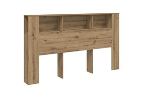 vidaXL Hoofdbordkast met Opbergvakken - 180 cm - Artisanaal Eiken - 62% Korting
