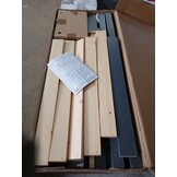 vidaXL Hondenmand 95,5x73,5x90 cm massief grenenhout grijs