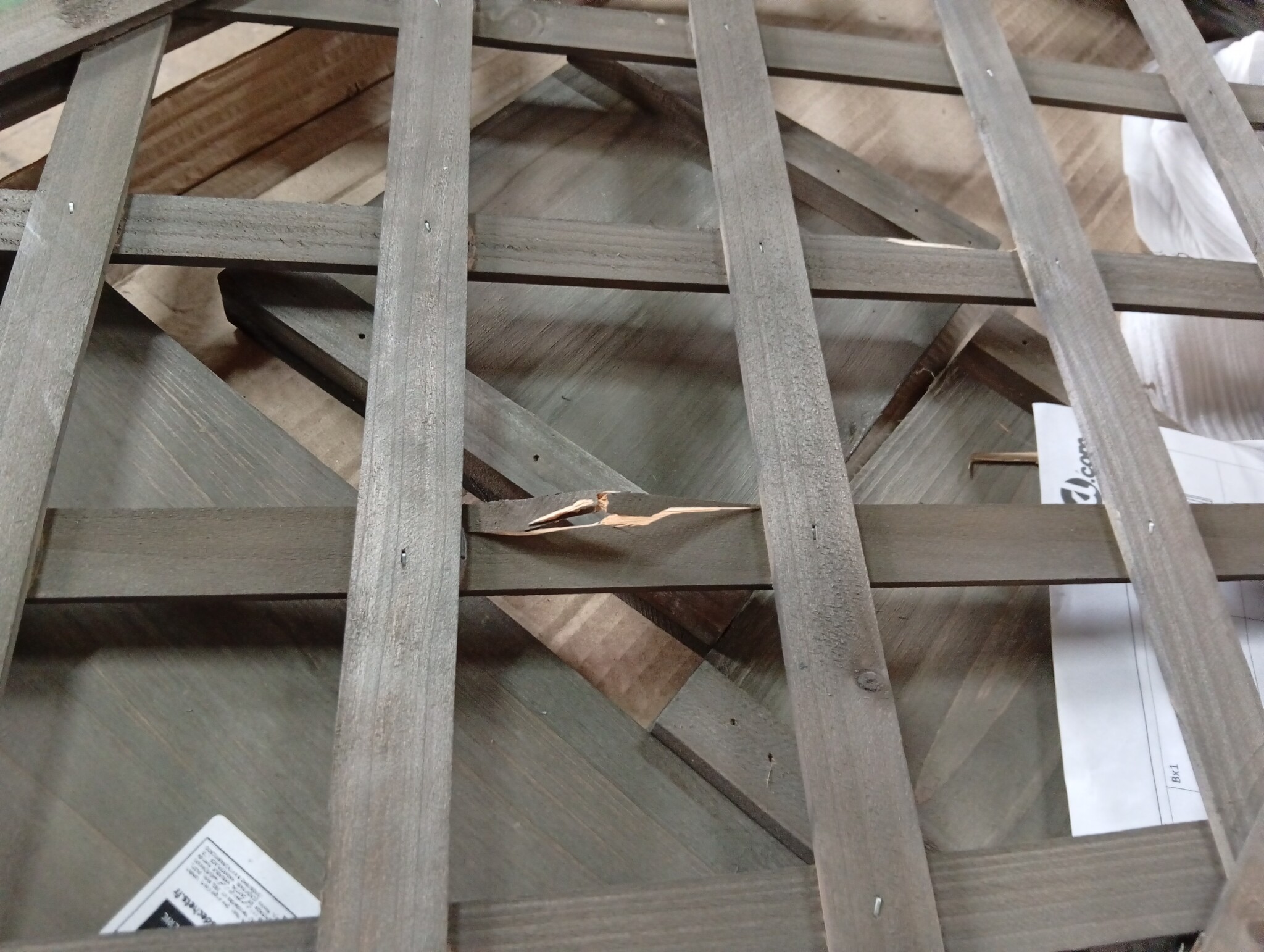 vidaXL Latwerkplantenbak 50x25x90 cm massief vurenhout grijs