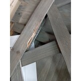 vidaXL Latwerkplantenbak 50x25x90 cm massief vurenhout grijs