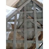 vidaXL Latwerkplantenbak 50x25x90 cm massief vurenhout grijs