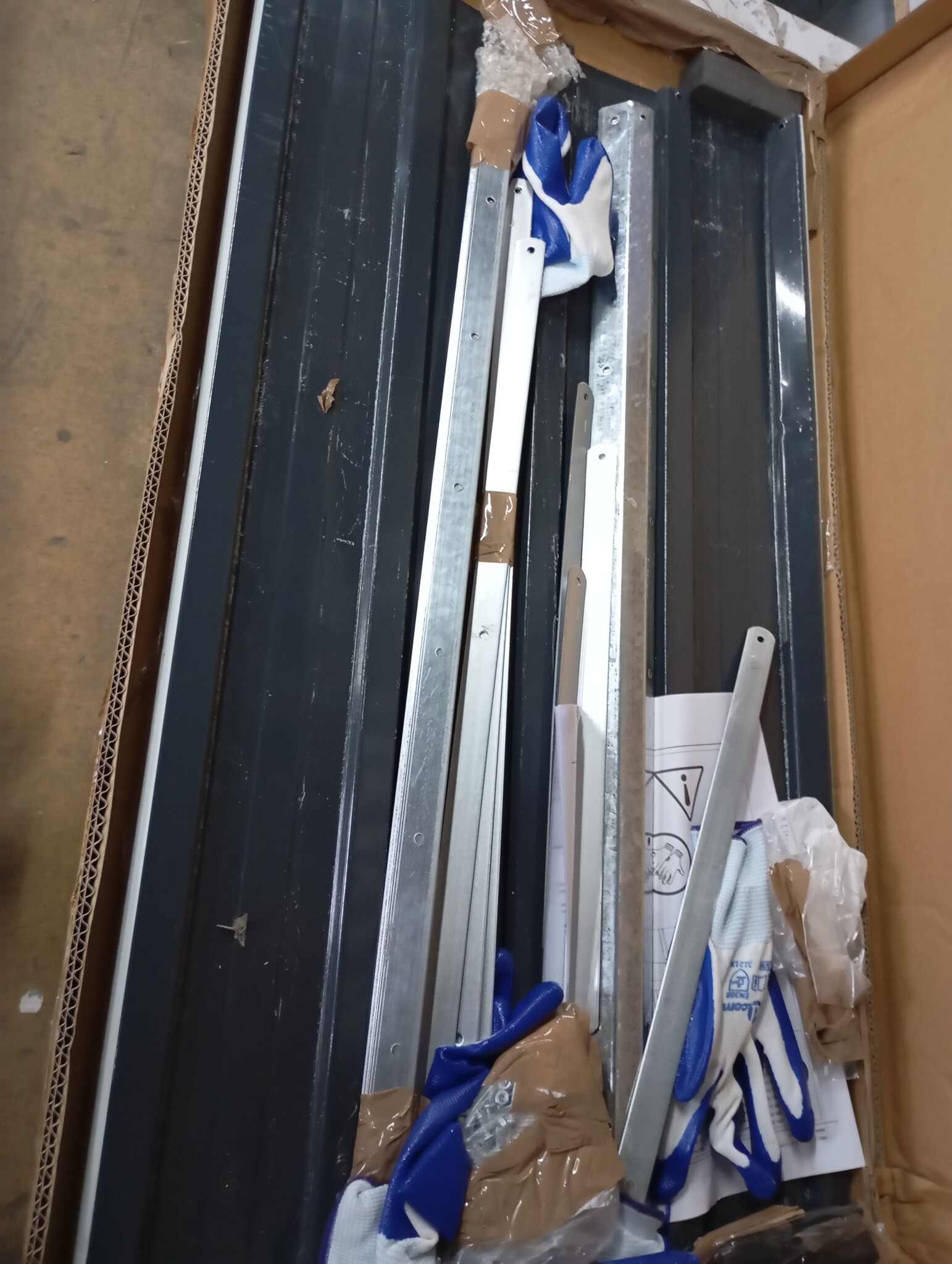 vidaXL Plantenbak verhoogd 240x40x77 cm gegalvaniseerd staal antraciet