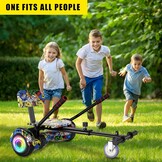 SISIGAD Hoverboard with sitz, 6.5 inch self-balancing hover board with Bluetooth-Lautsprechern und LED-Lichtern für Kinder und Erwachsene (Includes Sitz Hoverboard)
