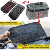 Rhinowalk Motorfiets Achtertas, waterdichte Duffle Droogzak Motorreisgepäck met grote opbergruimte voor Camping, Bootvaren, Fietsen, 60L-Zwart
