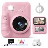 Kinder Instant Camera - Direct Print - Roze - 57% Korting