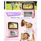 Kinder Instant Camera - Direct Print - Roze - 57% Korting