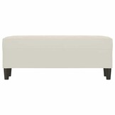 vidaXL Bankje 100x35x41 cm fluweel crèmekleurig
