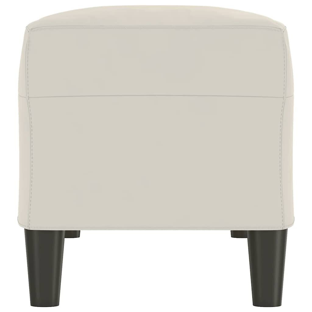 vidaXL Bankje 100x35x41 cm fluweel crèmekleurig