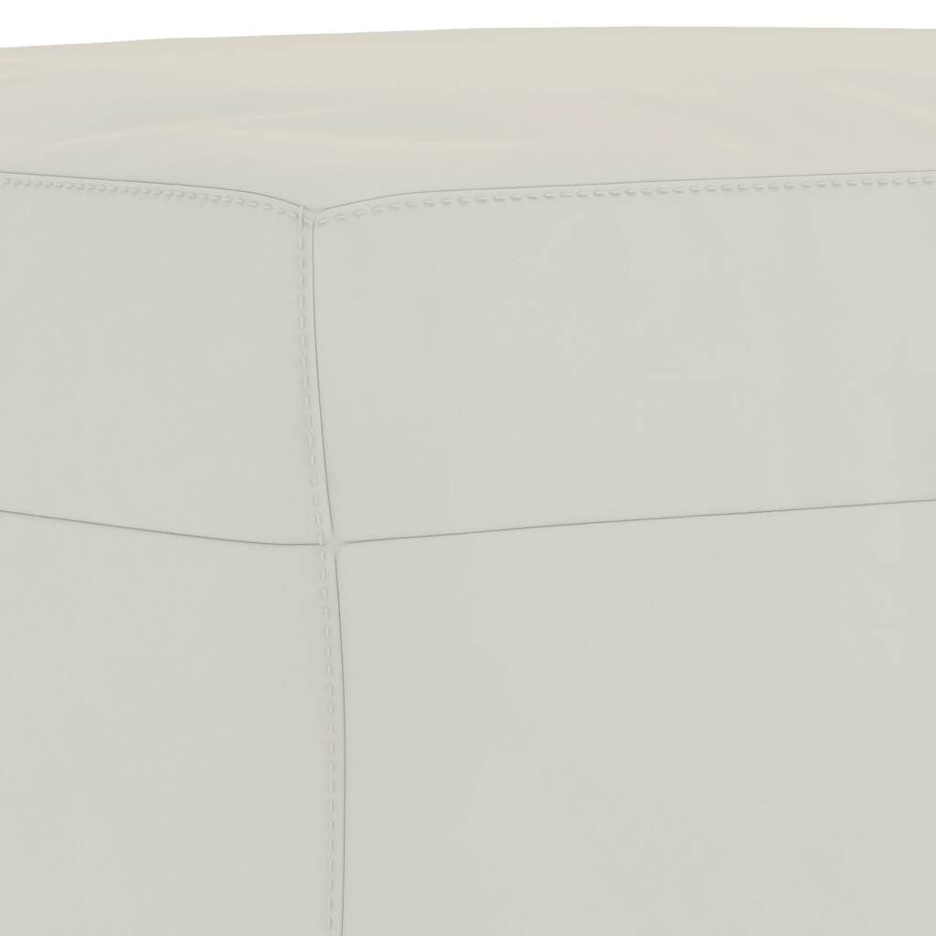 vidaXL Bankje 100x35x41 cm fluweel crèmekleurig