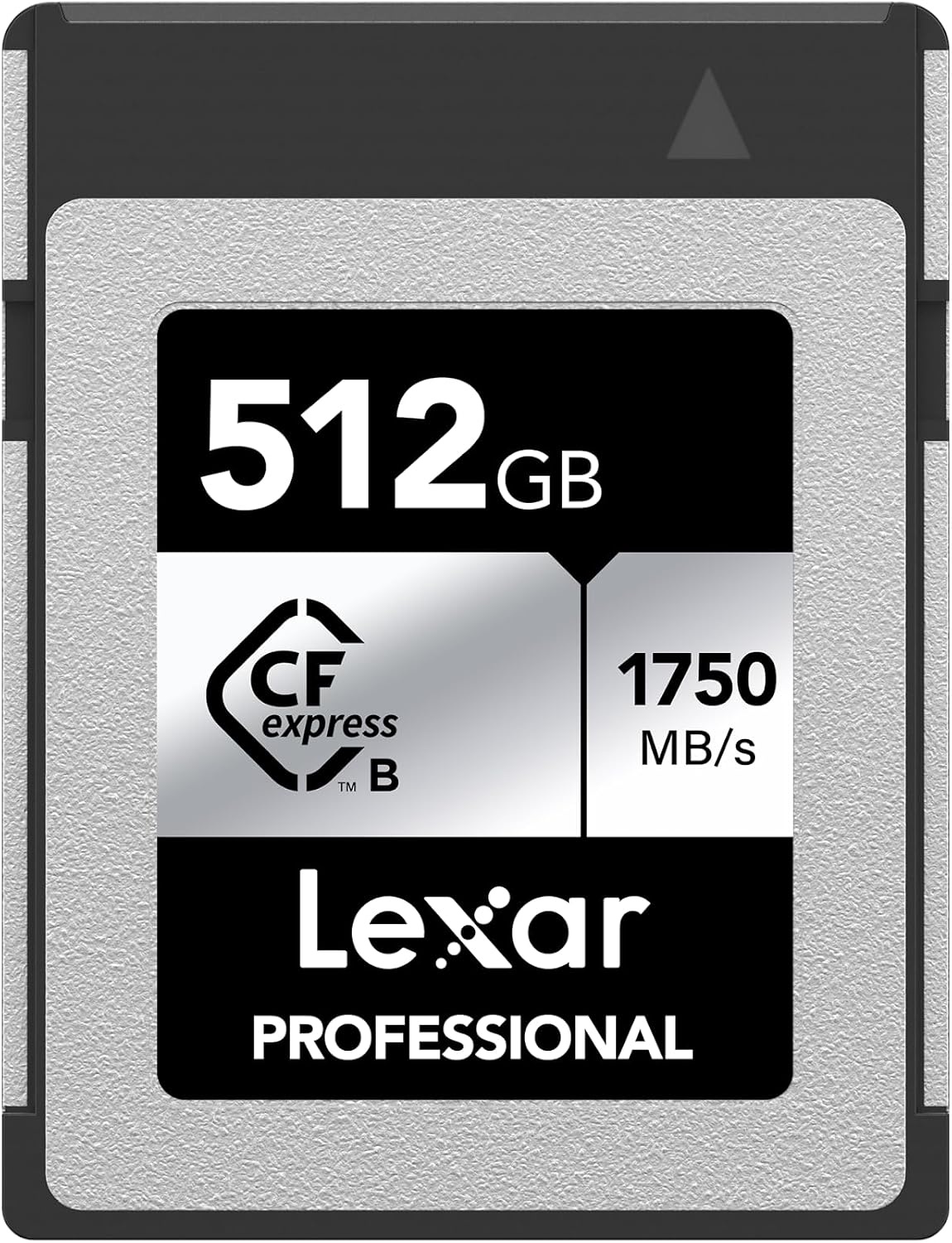 Lexar Professionele CFexpress Type-B 512 GB Zilver Maximaal lezen 1750 MB/s Max schrijven 1.300 MB/s Ondersteunt Japanse fabrikanten, LCXEXSL512G-RNENG
