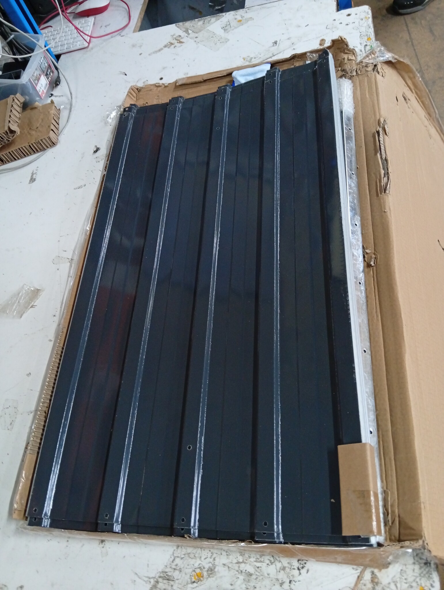 vidaXL Plantenbak verhoogd 160x80x77 cm gegalvaniseerd staal antraciet