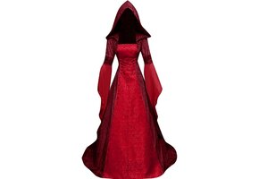 Middeleeuwse Jurk met Capuchon - Dames Cosplay & Carnaval - 51% Korting