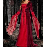 Dames Halloween Jurk met Capuchon | Middeleeuwse Renaissance Stijl | 60% Korting