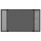 vidaXL Raamhor uitschuifbaar (75-143)x50 cm antracietkleurig